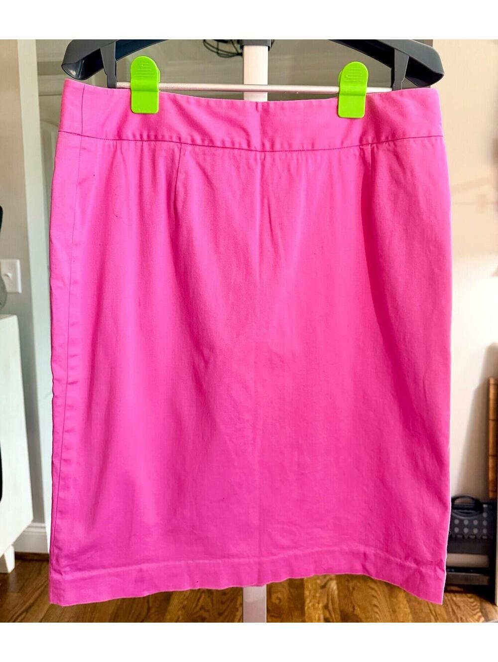 Lilly Pulitzer Vintage Pink Lined Cotton Skirt White Label Size 10 RARE FIND!